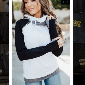 Mindy Mae’s Market double hooded sweatshirt